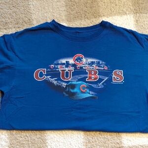 MLB Cubs Blue Short Sleeve Shirt